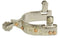 Showman Showman Ladies Stainless Steel Spurs With Copper Studs