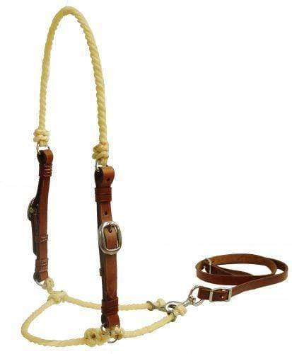 Showman Showman Lariat Rope Tie Down With Leather Cheeks