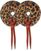 Showman Showman Leather Bit Guards with Cheetah Print Design