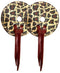 Showman Showman Leather Bit Guards with Snakeskin Design