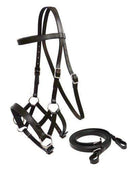 Showman Showman Leather Bitless Bridle With Reins