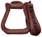 Showman Showman Leather Covered Western Stirrups