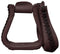 Showman Showman Leather Covered Western Stirrups