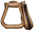 Showman Showman Leather Covered Western Stirrups
