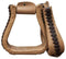Showman Showman Leather Covered Western Stirrups