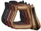 Showman Showman Leather Covered Western Stirrups