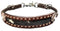 Showman Showman Leather Hair On Cowhide Wither Strap