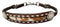 Showman Showman Leather Hair On Cowhide Wither Strap with White Buckstitch Trim