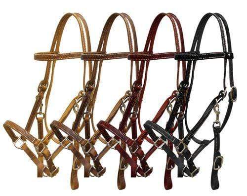 Showman Showman Leather Halter Bridle Combo