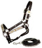 Showman Showman Leather Horse Size Silver Show Halter