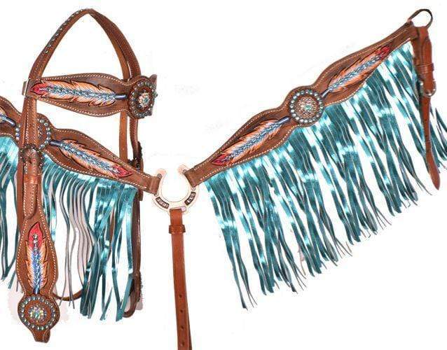Showman Showman "Light as a Feather" Fringe Headstall Set