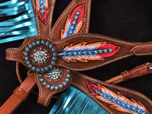 Showman Showman "Light as a Feather" Fringe Headstall Set