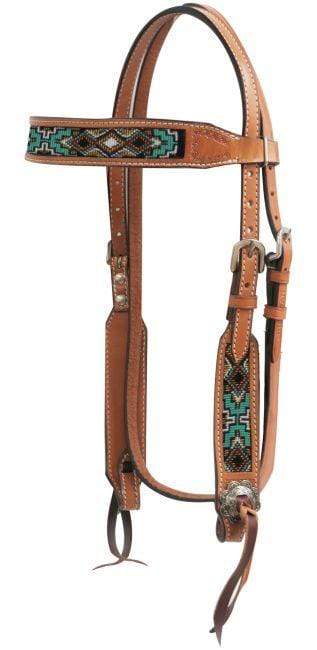 Showman Showman Light Chocolate Argentina Cow Leather Headstall