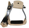 Showman Showman Light Weight Angled Aluminum Stirrups With Rubber Grip Tread