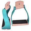 Showman Showman Lightweight Color Coated Twisted Angled Aluminum Stirrups