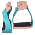 Showman Showman Lightweight Color Coated Twisted Angled Aluminum Stirrups