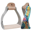 Showman Showman Lightweight Twisted Angled Aluminum Stirrups With Painted "Follow your dreams" Design