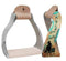 Showman Showman Lightweight Twisted Angled Aluminum Stirrups With Painted "Riding on Faith" Design