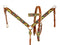 Showman Showman Medium Oil Painted Sunflower Browband Headstall Set