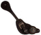 Showman Showman Men's Argentina Cow Leather Star Concho Spur Straps