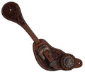 Showman Showman Men's Argentina Cow Leather Star Concho Spur Straps