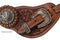 Showman Showman Men's Argentina Cow Leather Star Concho Spur Straps