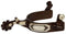 Showman Showman Men's Size Antique Brown Silver Show Spur With Silver Southwest Design