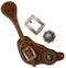 Showman Showman Men's Spur Straps With Copper Praying Cowboy Concho