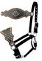 Showman Showman Nylon Bronc Halter with Black Gator Skin Noseband