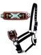 Showman Showman Nylon Bronc Halter With Cross Navajo Beaded Design