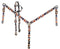 Showman Showman Nylon Cow Print One Ear Headstall Set