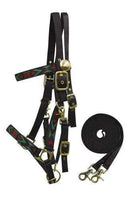 Showman Showman Nylon Halter Bridle Combo