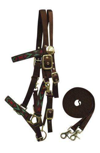 Showman Showman Nylon Halter Bridle Combo