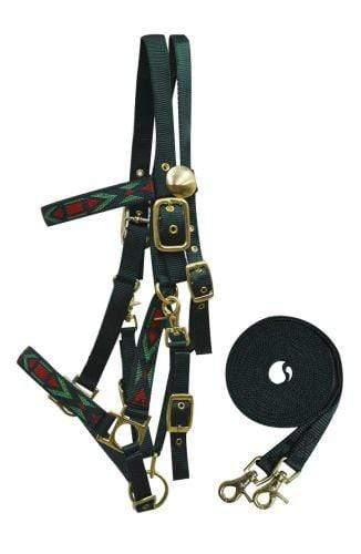 Showman Showman Nylon Halter Bridle Combo