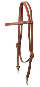 Showman Showman Oiled Harness Leather Brow Band Headstall
