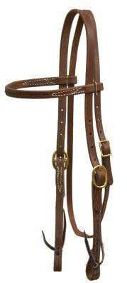 Showman Showman Oiled Harness Leather Browband Headstall
