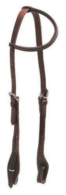 Showman Showman Oiled Leather One Ear Headstall With Quick Change Bit Loops