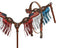 Showman Showman Painted American Flag Headstall Set With Fringe