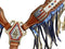 Showman Showman Patriotic Metallic Fringe Headstall Set