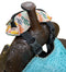 Showman Showman Pink Cactus Print Insulated Nylon Saddle Pouch