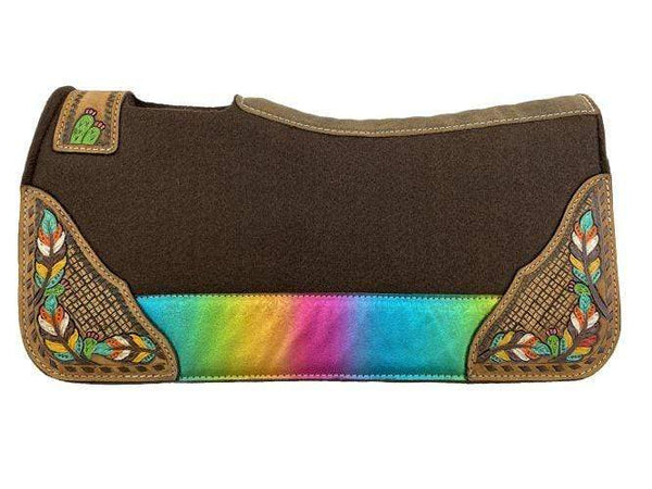 Showman Showman PONY 24" x 24" Brown Felt 1” Saddle Pad