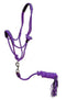 Showman Showman Pony Braided Nylon Cowboy Knot Rope Halter With Lead