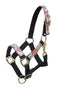 Showman Showman PONY Halter With Multi Color Navajo Print Overlay