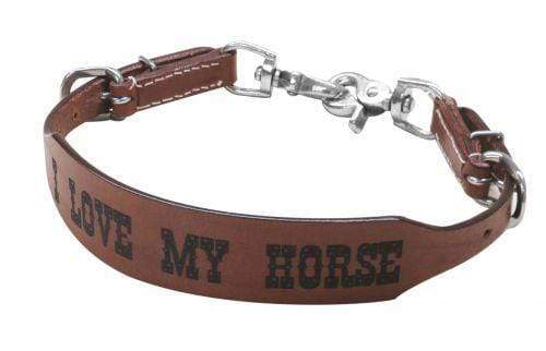 Showman Showman PONY SIZE "I love my horse" Branded Wither Strap