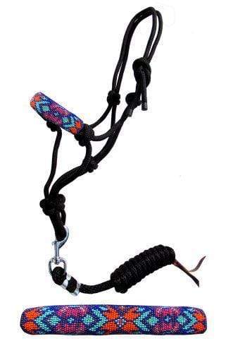 Showman Showman Pony Size Rope Halter with Beaded Noseband