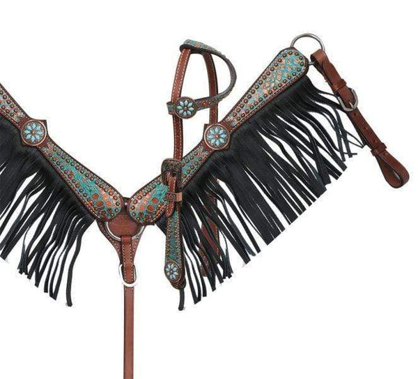 Showman Showman Pony Size Single Ear Headstall Set
