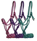 Showman Showman Pony/Small Horse Braided Nylon Cowboy Knot Rope Halter With 7' Lead