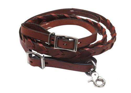 Showman Showman Pony/Youth 6' x 3/4" Leather Laced Contest Rein