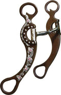 Showman Showman Rhinestone Accented Snaffle Bit