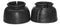 Showman Showman Rubber Bell Boots with Double Velcro Closure